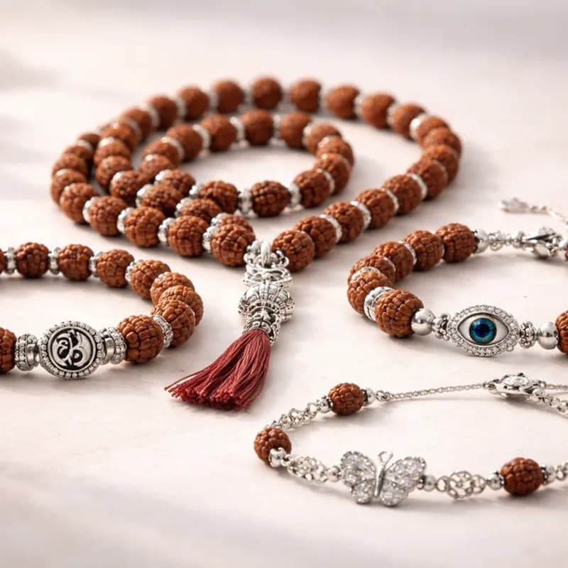 Energized prayer malas and gemstone healing bracelets